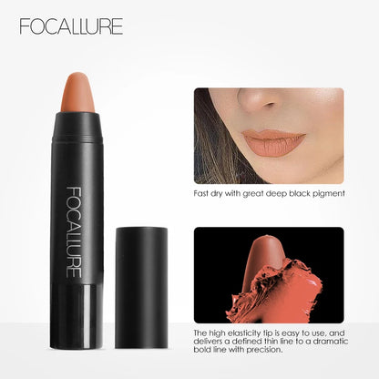 FOCALLURE Brand 19 Colors Matte Lipstick Waterproof Long lasting Cosmetic Easy to Wear Lip stick Matte Lip Batom.