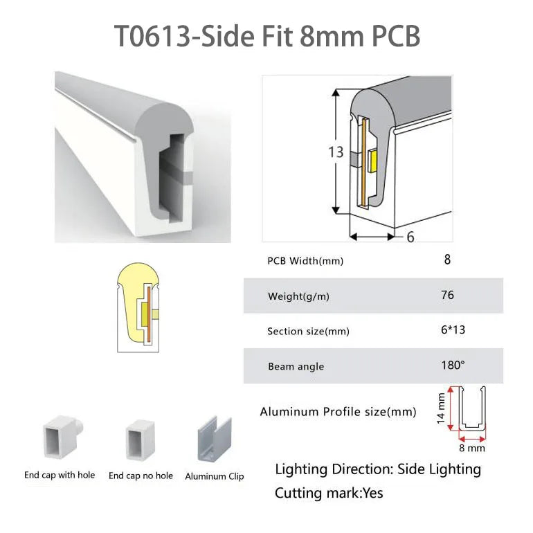 IP67 Waterproof Flexible LED Neon Silicone Light Tube For WS2812B WS2811 WS2815 5050 COB RGB Light Strip Ourdoor Decoration