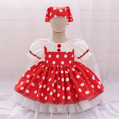 Mascha und Bär Lolita Mädchen Partykleid Barbie Pink Maid 1. Geburtstag Prinzessin Kleider für Kinder Spitze Weihnachtskostüme ASQ03.