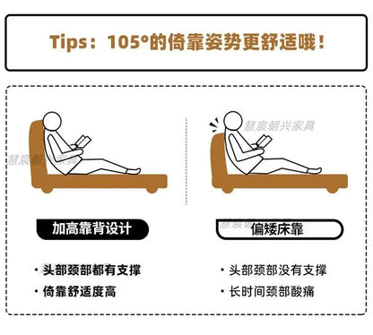 Kopfteil-Aufbewahrungsbetten, gepolstert, minimalistische Doppelbett-Schlafbetten, luxuriös, einzigartig, Muebles Para Dormitorio, Möbelzubehör