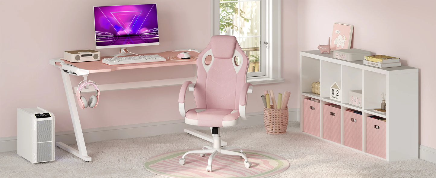 Ergonomisches Design, Gaming-Stuhl, Gamer-Sessel, Büro-Computerstuhl, Neigungsmechanismus, höhenverstellbar, 360° °   Drehbare hohe Rückenlehne