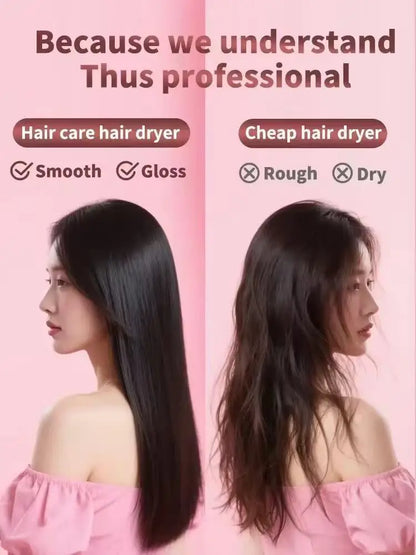Ion Hair Dryer Professional Super Ionic Hairdryer Woman Electric Barber Blower Leafless Dry Machine
