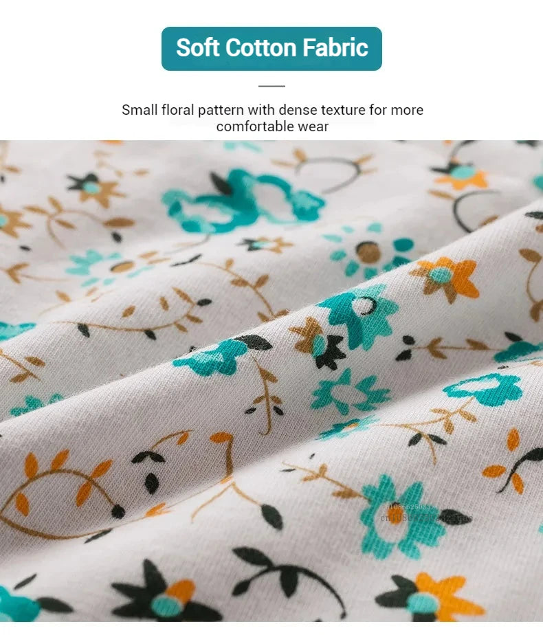 Menstrual Panties Leakproof Ladies Menstrual Pants Women's Cotton Briefs Teenager Student Mid Waist Panties for Menstruation.