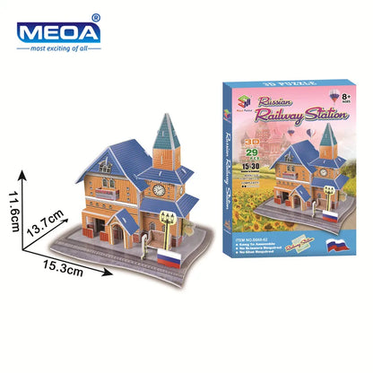 40 Style World Famous Architecture Building 3D Puzzle Model Construction 3D Jigsaw Puzzle Toys For Kids Christmas Gift