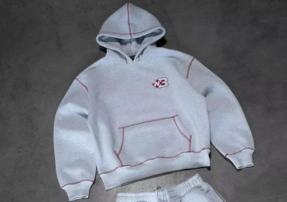 New Oversized Loose Y2k Tracksuit Men Cotton Casual Sports Hoodies Sweatpants Two Piece Set Clothes for Men Fashion Streetwear.