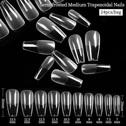 Extension False Nails Art Tips Acrylic Fake Finger Gel Polish Mold Sculpted Full Cover Press on Nails Manicures Accessories Tool