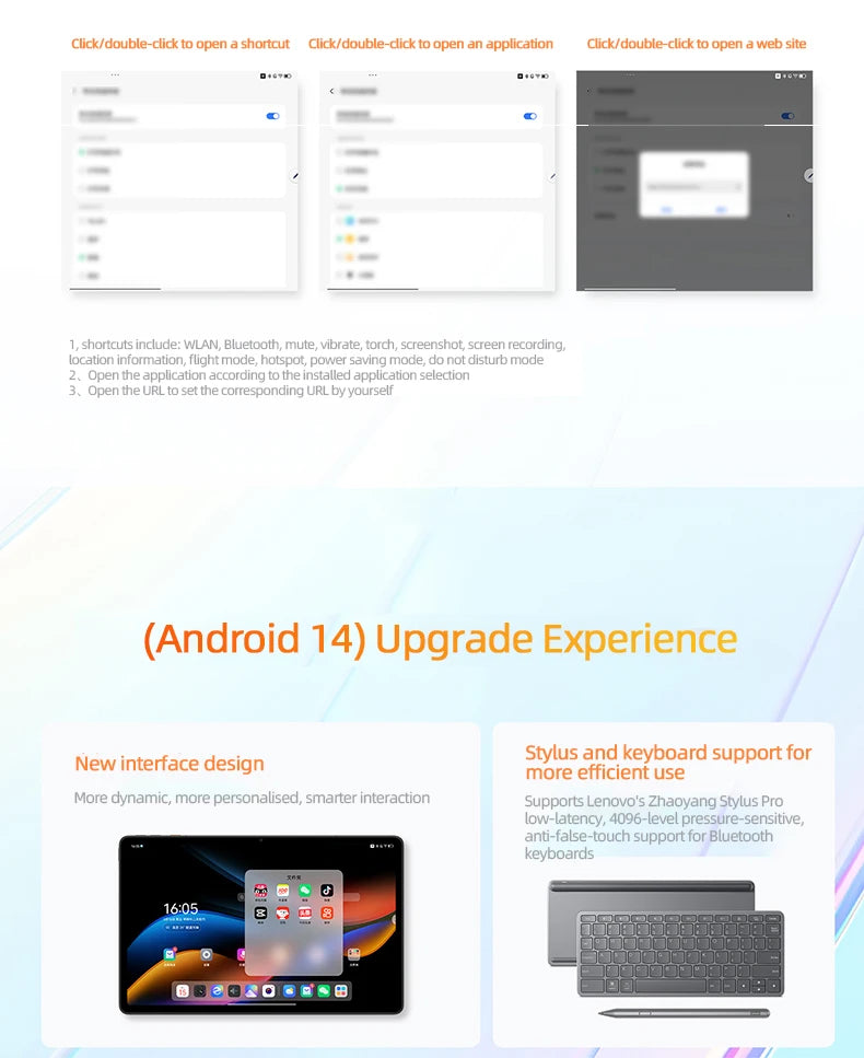 Lenovo Zhaoyang K11 TB352FC Y700 Tablet Global Version 6G+128G WIFI Version Tablet 8600mAh 11.5'' 90Hz 400nits Tablet.