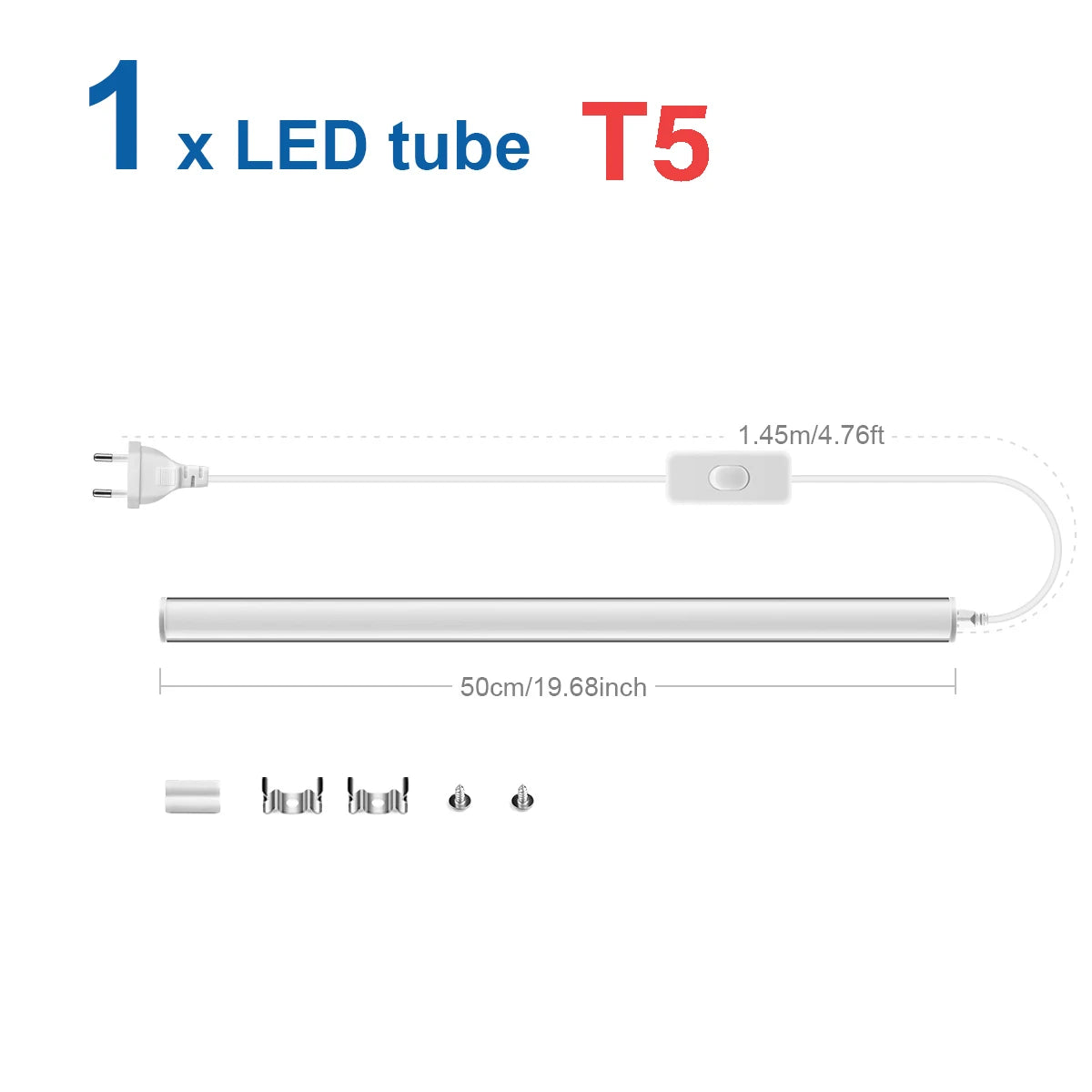 50CM 15W/T5 25W/T8 LED Tube Light 220V Aluminum LED Bulb Bar Wall Lamp For Reading Working Warehouse Home Kitchen Night Lighting
