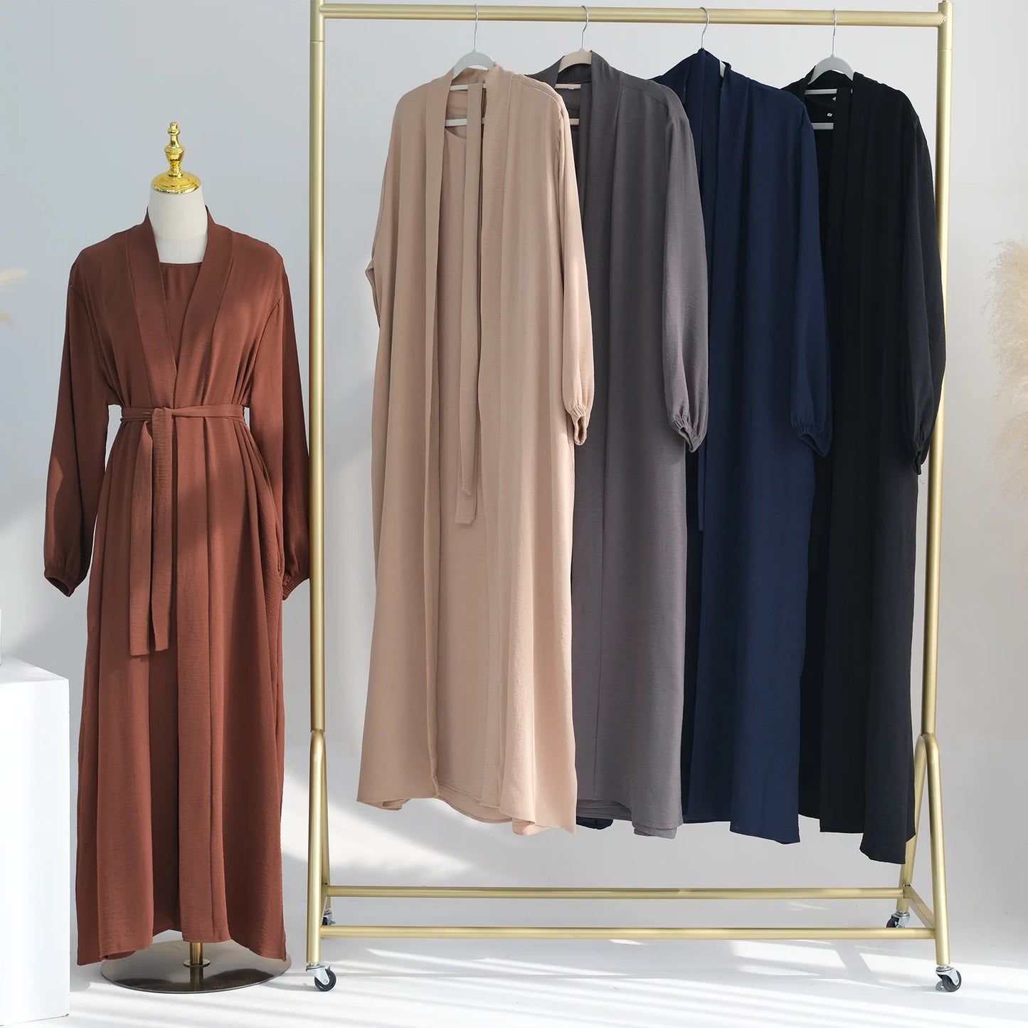 2024 New Muslim Sets for Women Ramadan Prayer Dress Modest Dresses Eid Dubai Abaya Female Islam Clothing Elegant Party Clothes