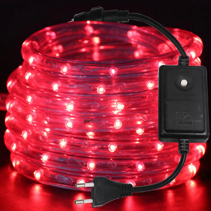 AC 220V Neon LED Strip Waterproof 360 Degree Round Neon Sign Light Blue Red White Outdoor Rainbow Tube Rope Light Party Decor.