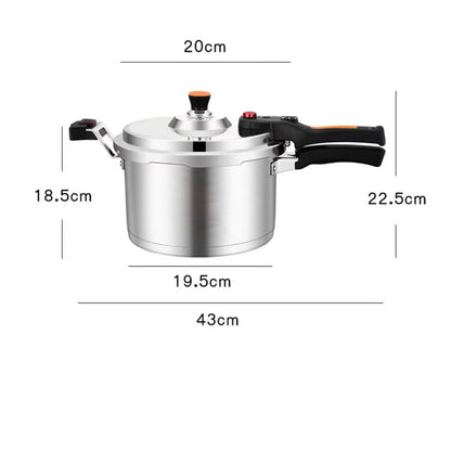 4L/5L/6L European 304 Stainless Steel Pressure Cooker Explosion-proof Household Pressure Cooker Gas Open Flame Induction Cooking.