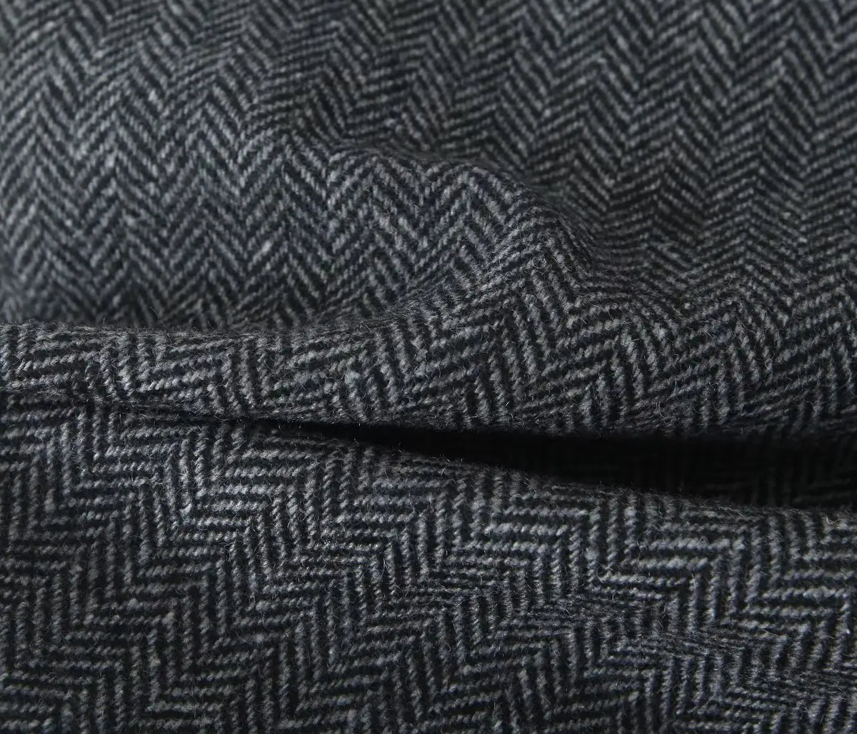 YENKYE Women Vintage High Waist Woolen A-line Mini Skirt Elegant Lady Office Wear Autumn Winter Skirts.