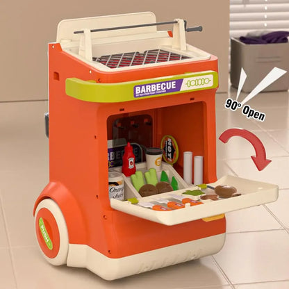 Kitchen Food Role Play Pretend Play Children Toy Ice Cream Candy Sweet Dessert Accessories Toys for Kid Christmas Birthday Gifts.