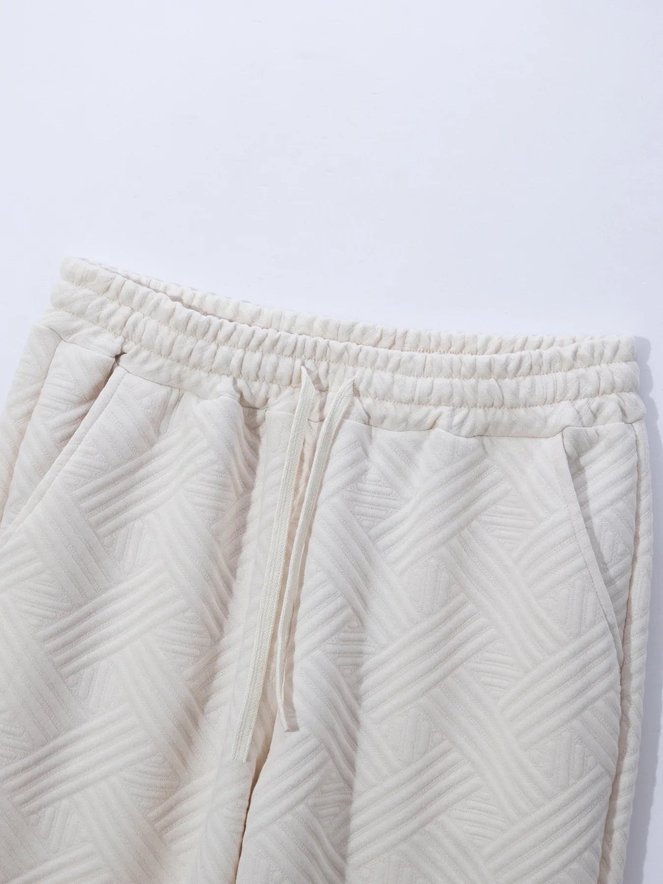 Men's Summer New Style Solid Color Knitted Short Sleeve Cardigan with Long Pants Casual Set Sporty Look from Mainland China