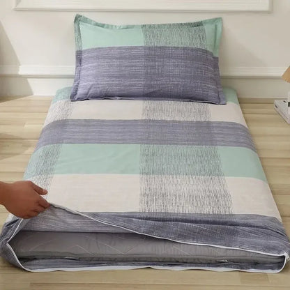 WASART Fully enclosed with zipper mattress protector cover geometric printed baby couple single double bed sheet protection pad.