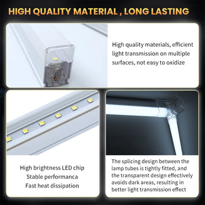 LED Honeycomb Lamp Barbershop Light Hexagon Lights Lamp AC85-265V Led Tube Ceiling Lighting For Car Detailing Workshop.