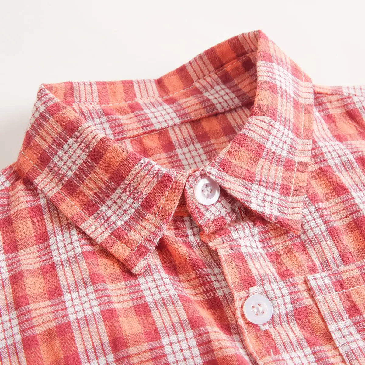 Sanlutoz Baumwolle Baby Jungen Bodys Mode Neugeborenen Kleidung für Baby Jungen Kurzarm Sommer Baby Kleidung Plaid