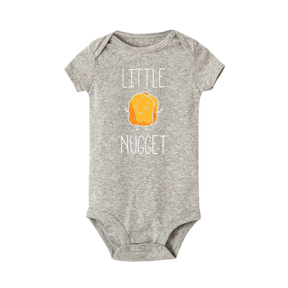 Little Nugget Baby Ankündigung Neugeborene Baby Bodys Sommer Jungen Mädchen Strampler Körper Schwangerschaft Offenbaren Kleidung Säugling Dusche Geschenk.