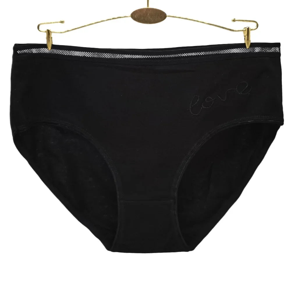 Panties Plus Size Cotton Underwear Women Briefs Woman Knickers Lady Lingerie Girl intimate Large 3 Pieces/Lot.