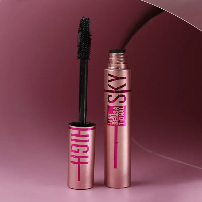 4D Silk Fiber Lash Mascara Lengthening Thick Curling Waterproof Mascara No Fading 24h Lasting Eye Lashes Brush Enhance Eyelashes.