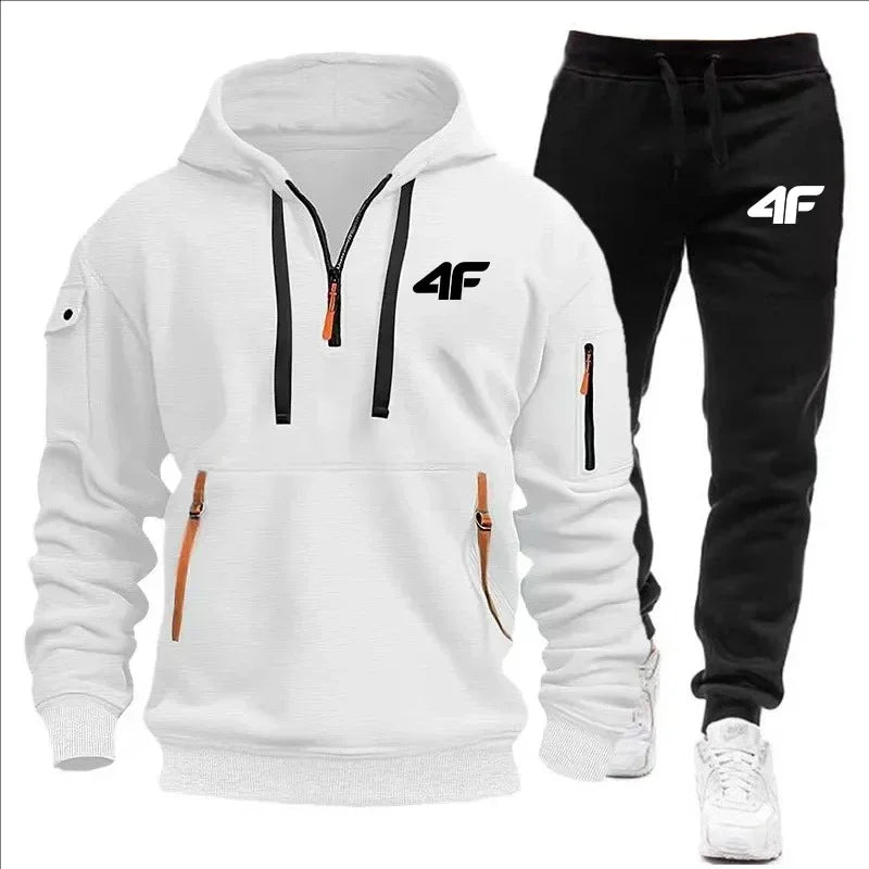 Slow jogging stylish quality sports outfit. Spring/Autumn 2025 new style outdoor fitness fashionable men's pullover + jogging pa.