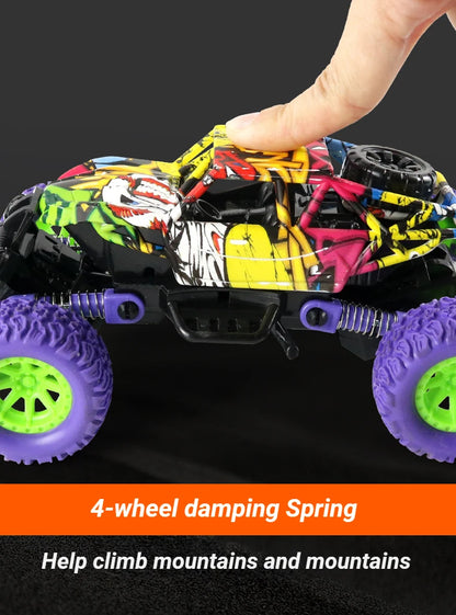 Children's toy car high-speed off-road vehicle outdoor toy off-road vehicle model inertia climbing stunt vehicle children's gift.
