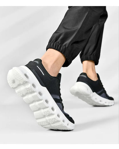 2025 Summer Cushion Men's Running Shoes Breathable Mesh Brand Sneakers Men Jogging Shoes Lightweight Non-Slip Men Athletic Shoes.