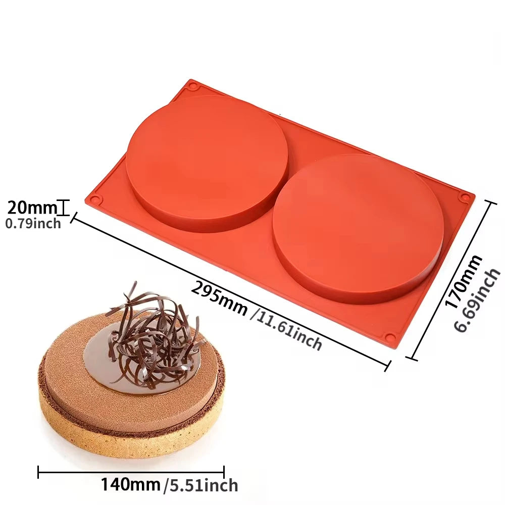Cylinder Shaped Silicone Mold Soap Mold Chocolate Cookie Covered Sandwich Tool DIY Jelly Pudding Candy Kitchen Cake Baking Pan.