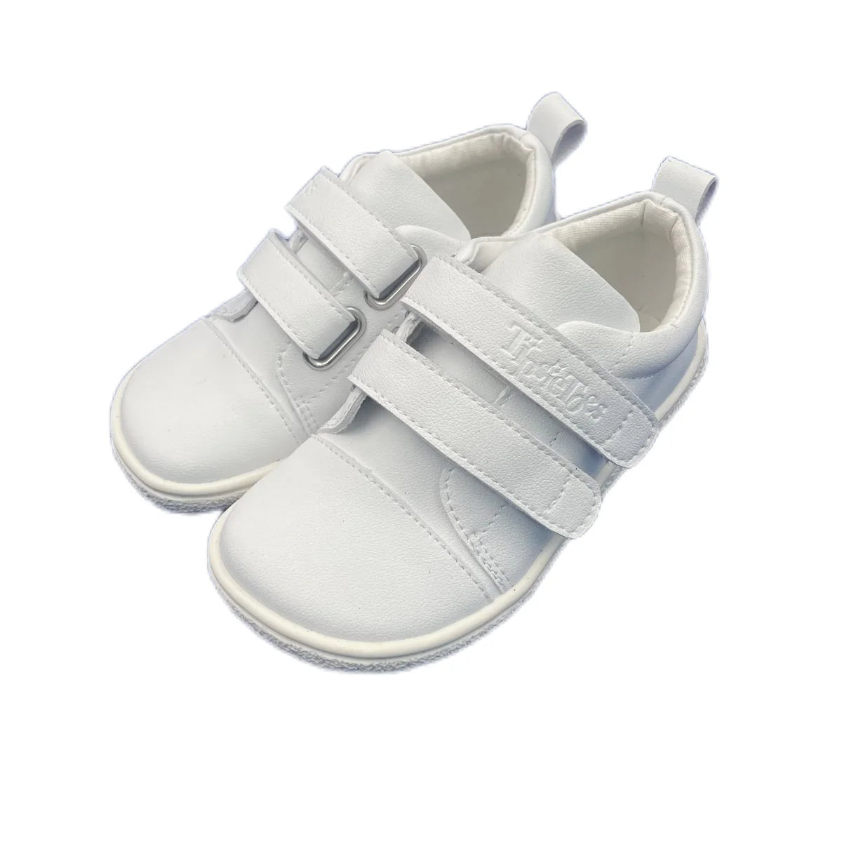 Tipsietoes New 2025 Genuine Leather Shoe For Girls And Boys Kids Barefoot Sneaker Light Weight Minimalist Elastic Double Strape.