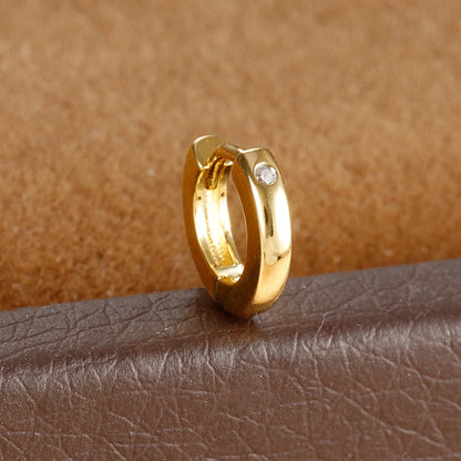 1Pc Stainless Steel Small CZ Hoop Cartilage Earrings Tiny Cross Tragus Rook Daith Earring Tragus Helix Rook Ear Piercing Jewelry.