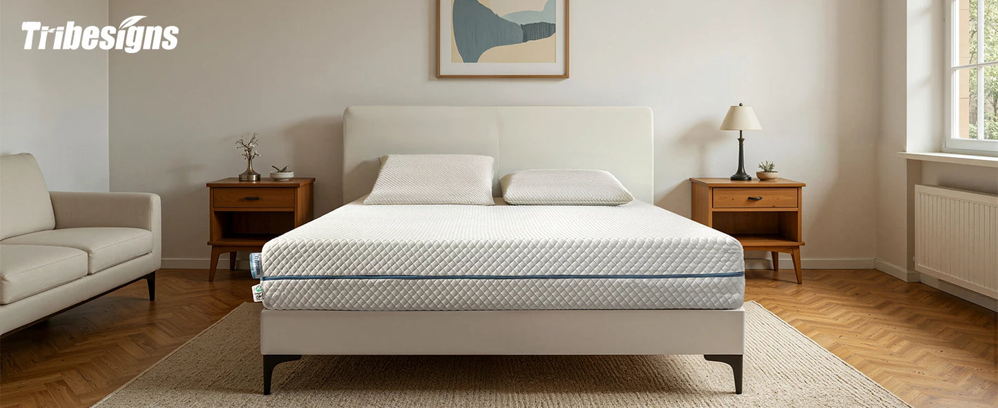 Tribesigns-Matratze, Kalschaummatratze, 140 x 200 cm, mittelfeste 7-Zonen-H3-Matratze mit atmungsaktivem, waschbarem Bezug, 20 cm hoch,
