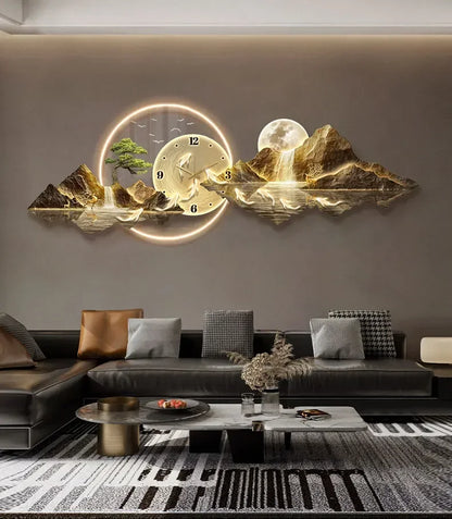 2025 Design Luxus Wanduhren Wohnzimmer Led Ästhetische Minimalistische Wand Uhr Stille Mode Nordic Horloge Murale Home Decorat