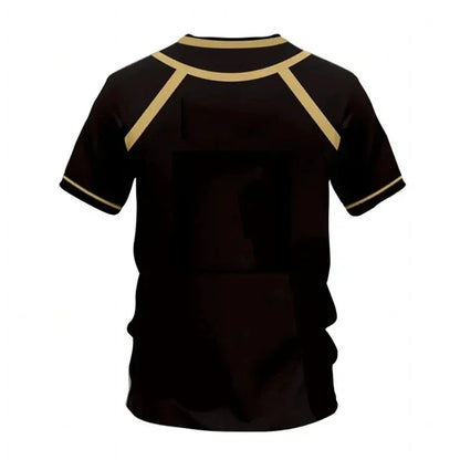 Anime Blue Lock MICHAEL KAISER 3D Printed Men's T-shirt Plus Size Fashionable Sports Short Sleeved Top Sports T-shirt.