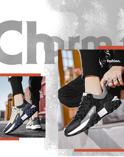 Männer Turnschuhe Plattform Männer Schuhe 2025, Neue Laufschuhe für Männer Luxus Marke Lässig Vulkanisierte Schuhe Bequem Tenis Masculino