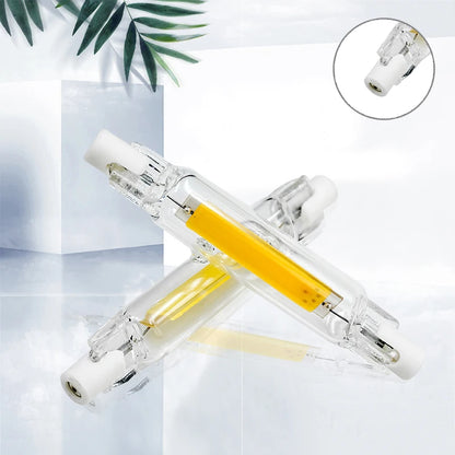 R7S LED 78mm 15W 20W R7S Spotlight 118mm 30W 50W AC 110V 220V 230V J78 J118 COB Lamp Bulb Glass Tube Replace Halogen Lamp Light.