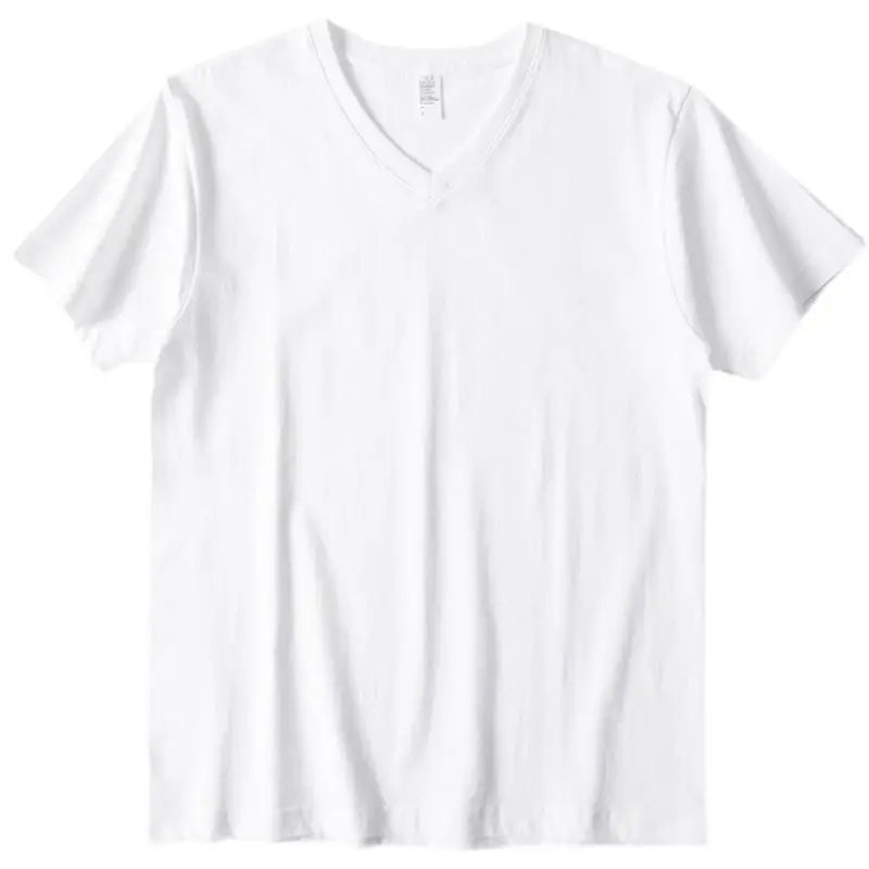 Men's T-Shirts,100% Cotton Soft,V-Neck Fashion Male Tops Tees,Short Sleeve Tee Shirt for Men Black White.