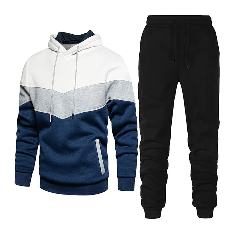 Damen Fleece zweiteilige Sets elegante einfarbige übergroße warme Hoodies und lange Hose Sporta nzug Herbst Winter Trainings anzug 2021