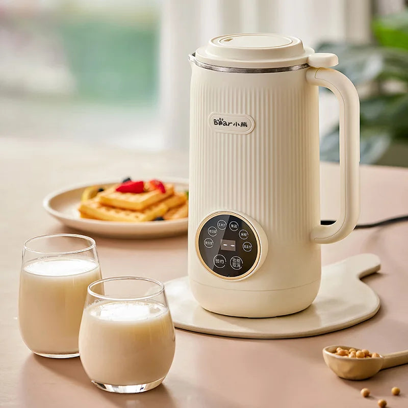 Bear 600ml Soy Milk Machine Maker Soybean Blenders For Kitchen Juicer Food Processors Nut Vegan Low Noise 220V Wall Breaking.