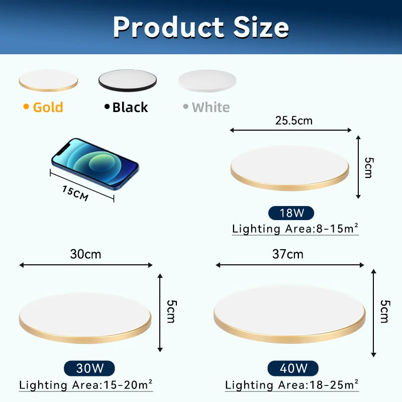Wasserdichte Badezimmer Lampe Decke Led-deckenleuchten 18W 30W 40W Runde Led-deckenleuchte Für Küche Wohnzimmer wc Zimmer 220V.