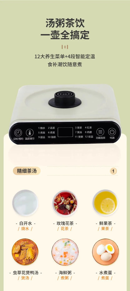 110V/220V Electric Kettle Multifunctional Home Office Small Split Design for USA Japan Canada EB.