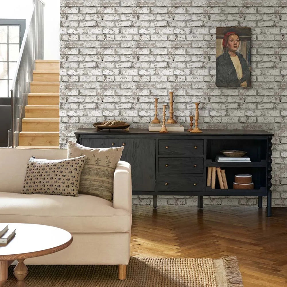 10 Pcs 3D Wall Panel Peel and Stick, 3D Brick Wall Sticker, Kitchen Adhesive Sticker, Tiles Stickers Waterproof