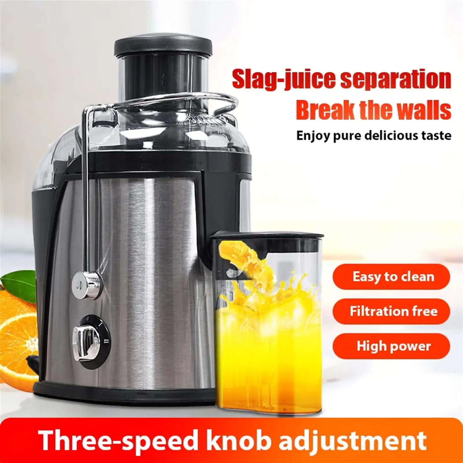 400W Juicer Machine,22000RPM Juicer with 3-inch Big Mouth for Whole Fruits and Veg,Juice Extractor with 2 Speeds,Easy to Clean.