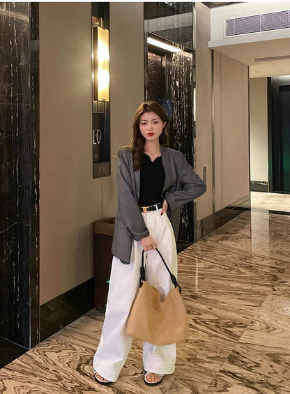 2025 grundlegende V-ausschnitt Chic Herbst Winter Pullover Frauen Weibliche Gestrickte Rippen Pullover Dünne Lange Hülse Badycon Hohe Qualität Pullover.