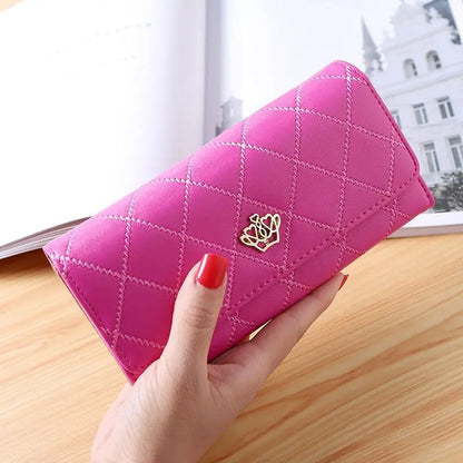 Fashion Zipper Wallets Womens Long Purses Handbags Coin Purse Cards Holder PU Leather Billfold Wallet.