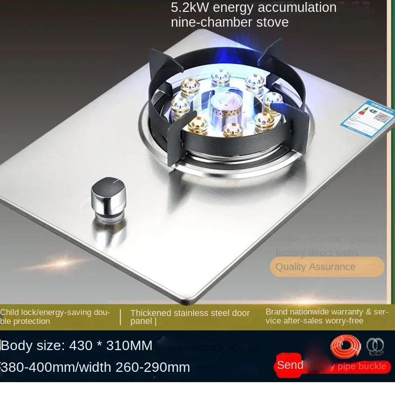 7kw Gas Cooktop Single Stove Household Liquefaction Gas Stove Single Coal Desktop Embedded Single Gas Stove 4.5 KW/5.2kw/