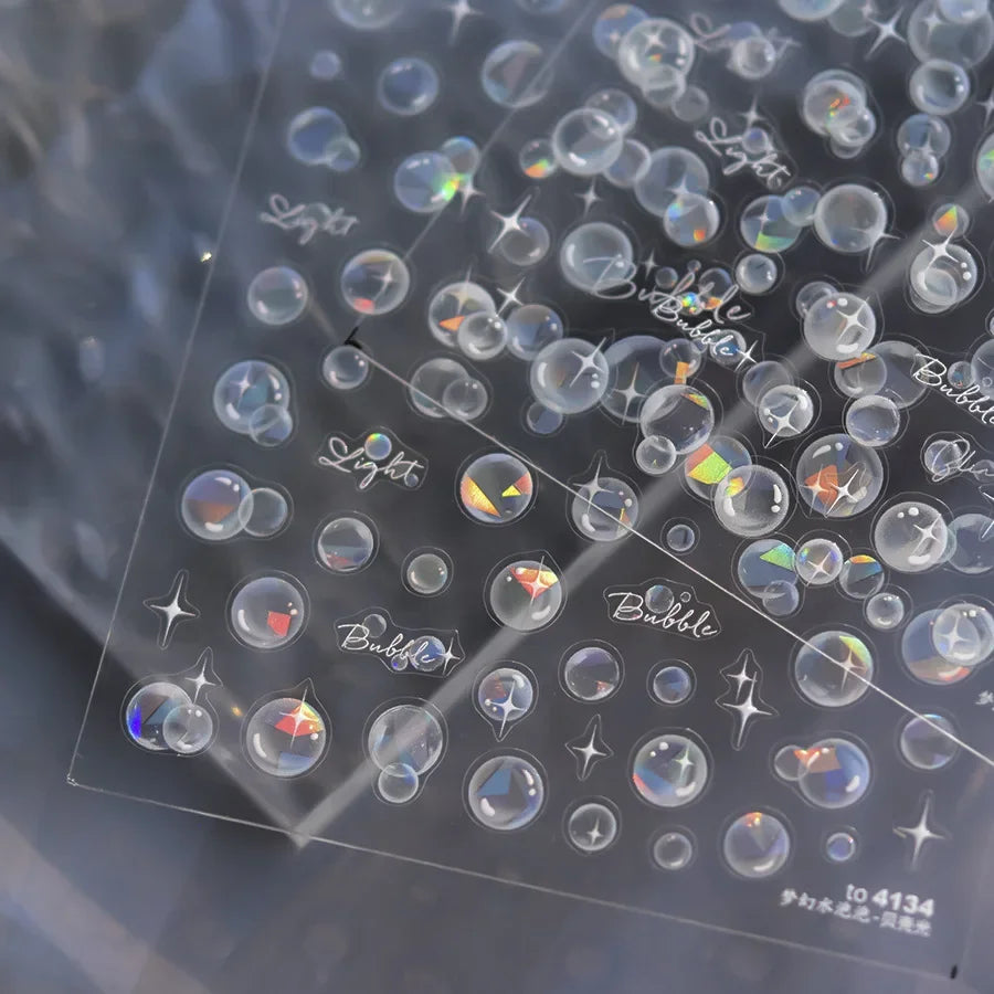 Ocean Theme 5D Nail Sticker Summer Beach Seashells Starfish Conch Scallop Shell Coral Self Adhesive Decoration Manicure Decal