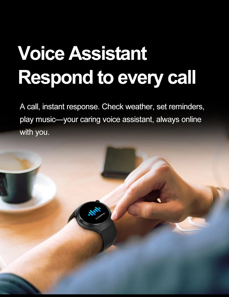 2025 New Watch 4 GT Series Smart Watch Men AMOLED Screen Heart Rate Health Monitoring Bluetooth Call Business Smartwatch Man.