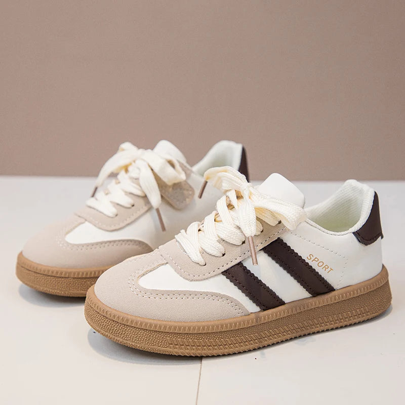 Children Tennis Shoes 2025 New Simple Kids Sneakers for Girls Patchwork Non-slip Boys Causal School Running Sneakers Non-slip.