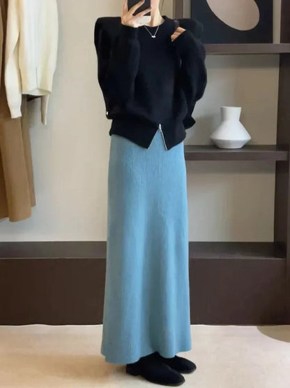 2024 Korean Version of Pure Wool, Super Big Swing Length~ Super Good Quality Big Swing Skirt~