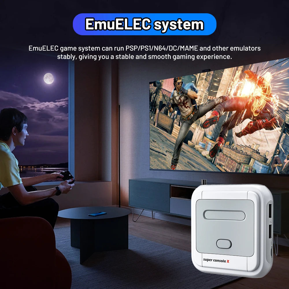 KINHANK Super Console X Game Box Retro Game Console 60000 Video Games for DC/MAME/Naomi with gamepads Game Player.